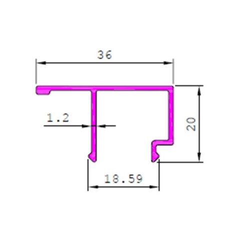 Complete Aluminium Clips Profile Section With Technical Weight Suppliers in Delhi
