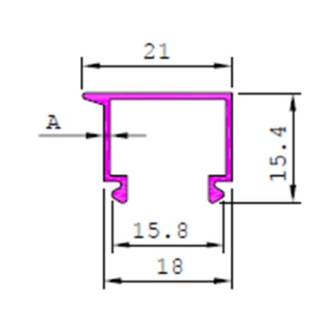Aluminium Section Clips Profile With Accurate A Dimension And Weight Suppliers in Delhi