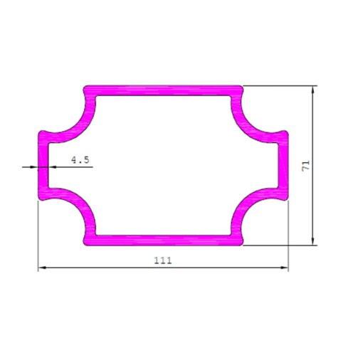 Industrial Aluminium Extrusion Section For Tent Frames Suppliers in Delhi