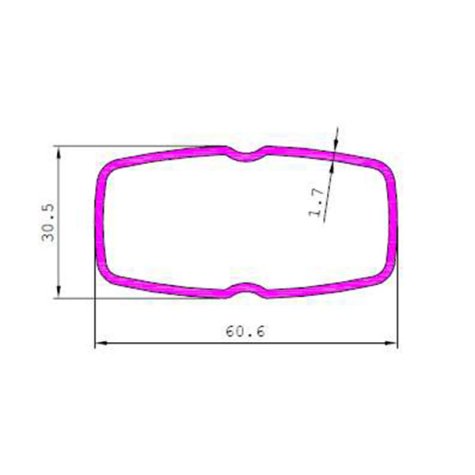 High Quality Aluminium Awning Section No 22096 For Building Suppliers in Delhi