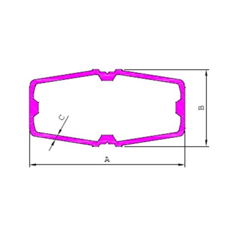 Aluminium Awning Extrusion Section 22004 For Architectural Suppliers in Delhi