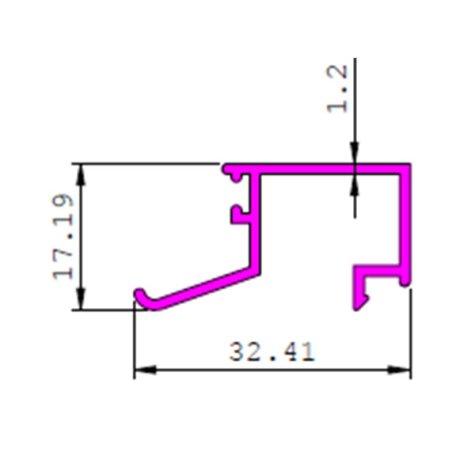 Aluminium Profile 40 Mm Series Domal Section D6541 For Building Suppliers in Delhi